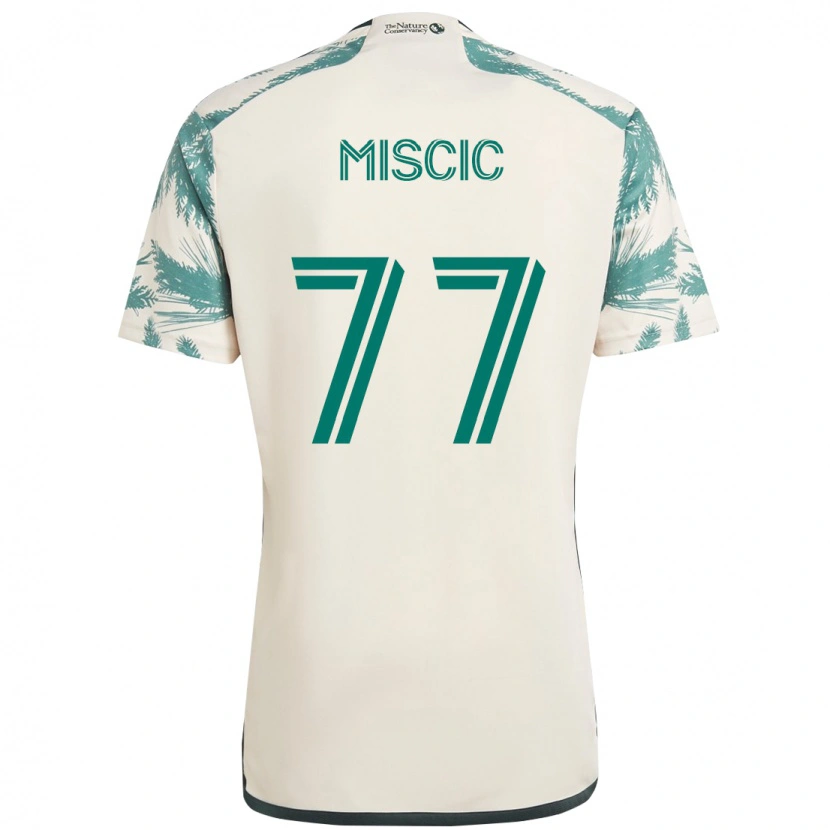 Danxen Mulher Camisola Selmir Miscic #77 Bege Verde Alternativa 2025/26 Camisa