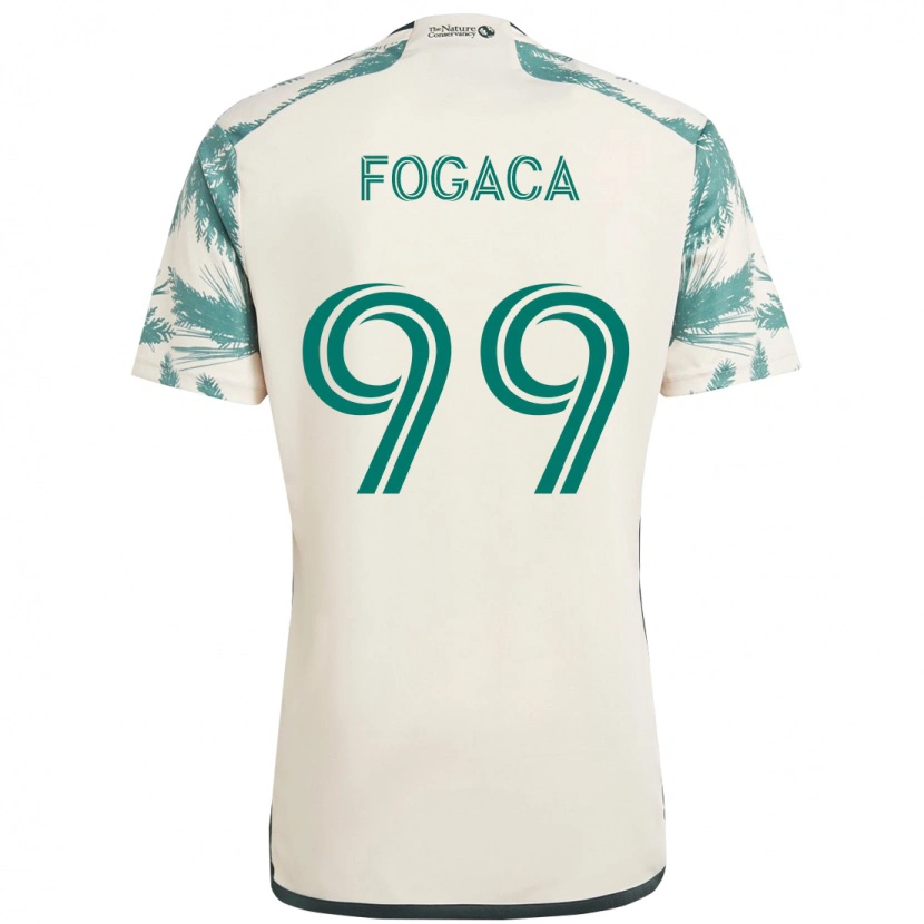 Danxen Mulher Camisola Nathan Fogaça #99 Bege Verde Alternativa 2025/26 Camisa