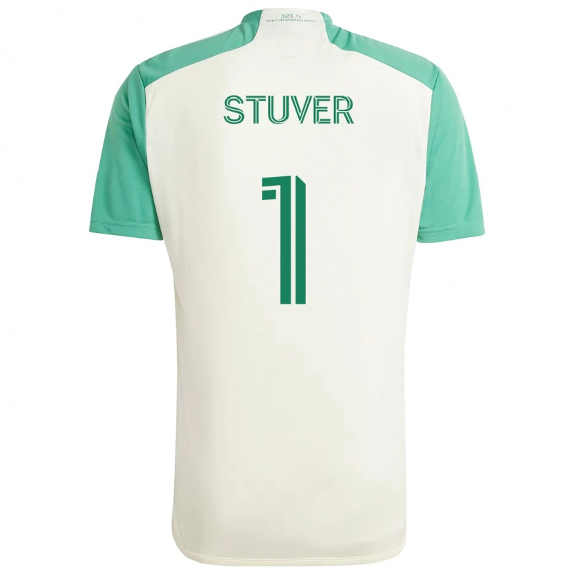 Danxen Mulher Camisola Brad Stuver #1 Branco Verde Alternativa 2025/26 Camisa