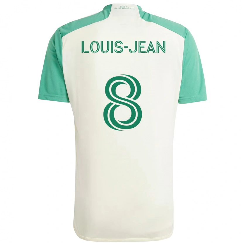 Danxen Mulher Camisola Steeve Louis-Jean #8 Branco Verde Alternativa 2025/26 Camisa