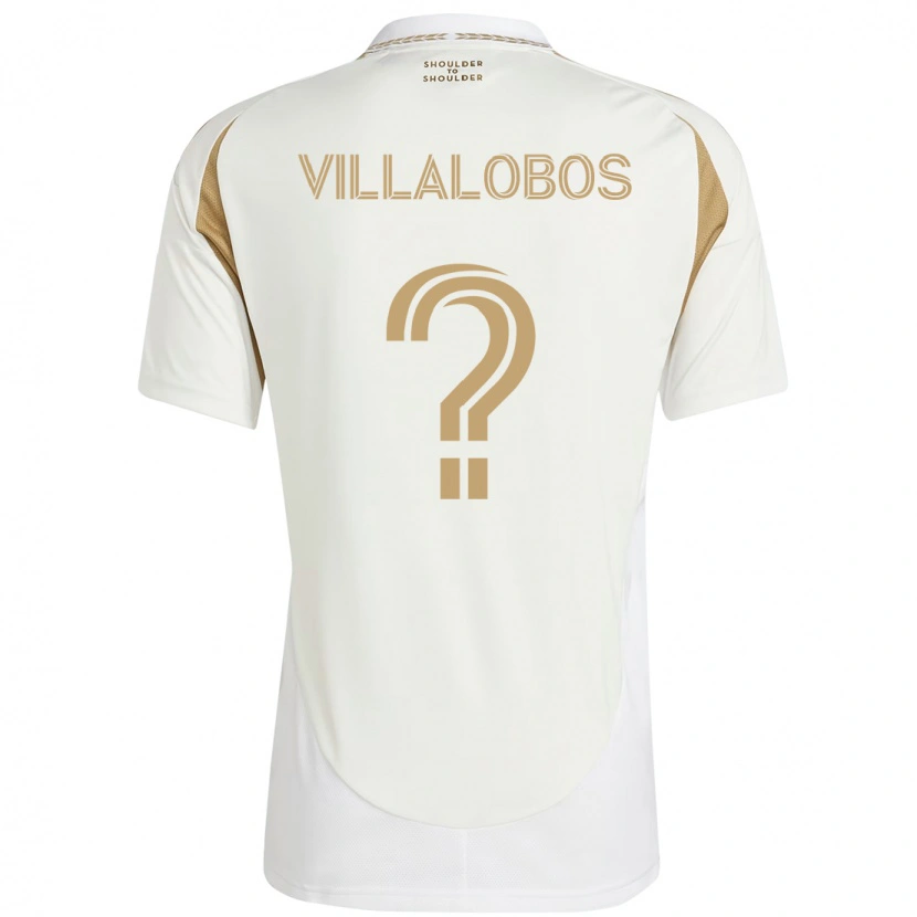 Danxen Mulher Camisola Kristian Villalobos #0 Branco Castanho Alternativa 2025/26 Camisa