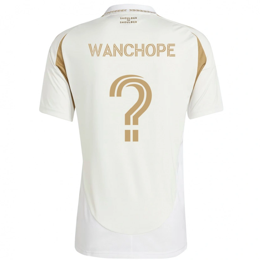 Danxen Mulher Camisola Matías Wanchope #0 Branco Castanho Alternativa 2025/26 Camisa