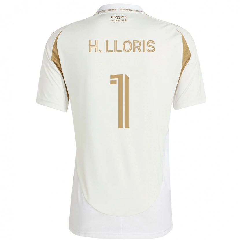Danxen Mulher Camisola Hugo Lloris #1 Branco Castanho Alternativa 2025/26 Camisa