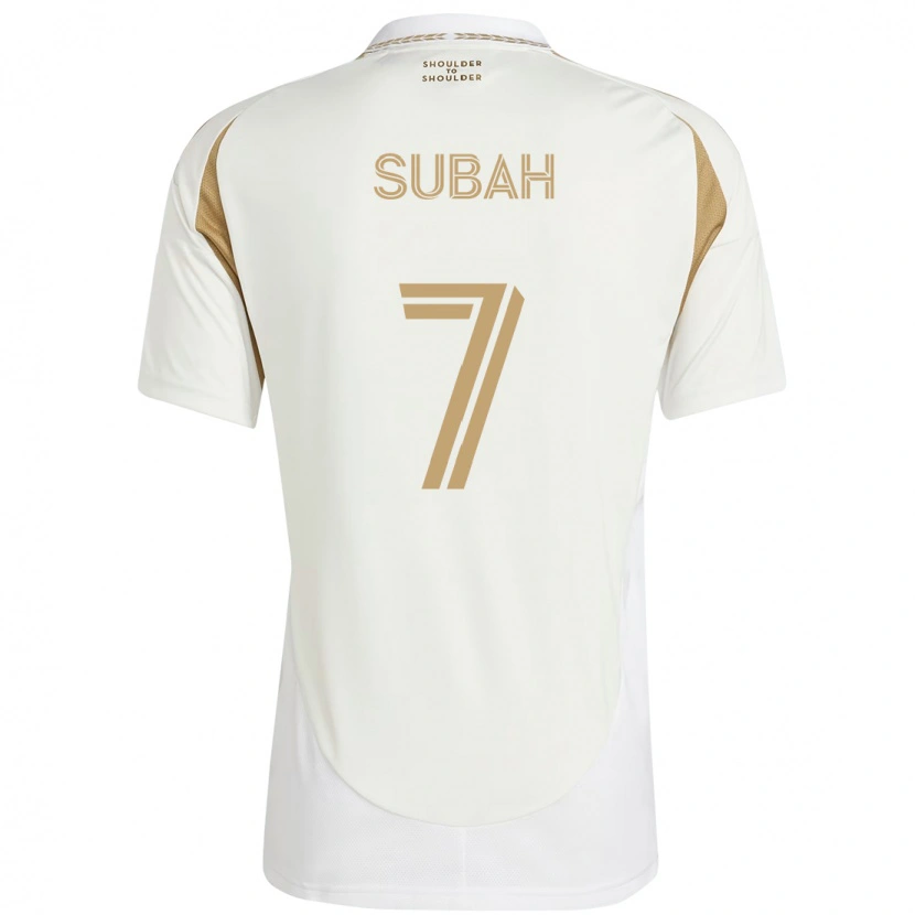 Danxen Mulher Camisola Yekeson Subah #7 Branco Castanho Alternativa 2025/26 Camisa