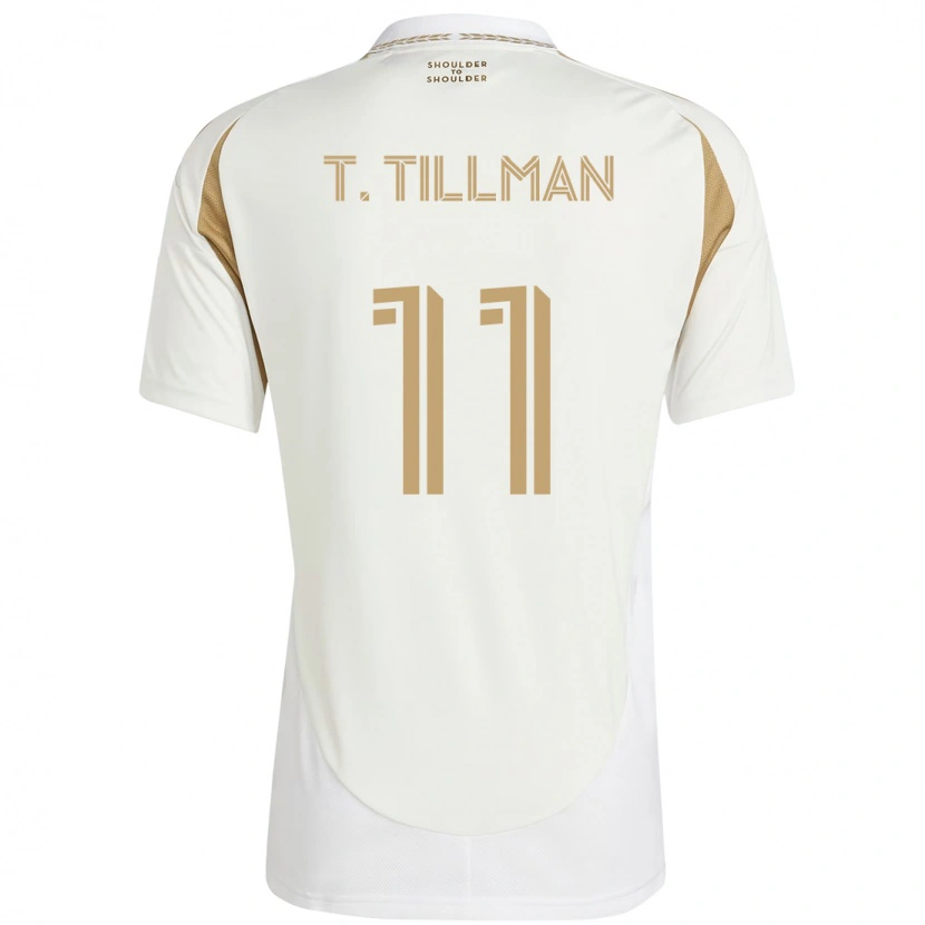 Danxen Mulher Camisola Timothy Tillman #11 Branco Castanho Alternativa 2025/26 Camisa