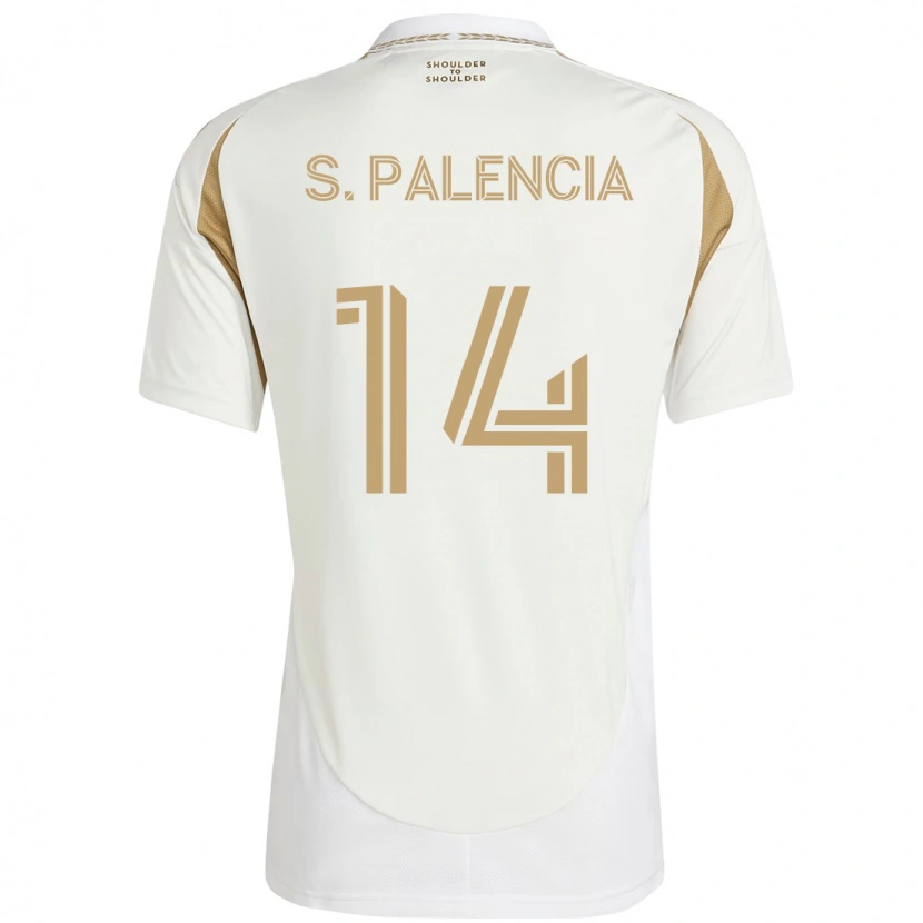 Danxen Mulher Camisola Sergi Palencia #14 Branco Castanho Alternativa 2025/26 Camisa