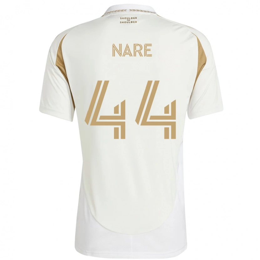Danxen Mulher Camisola Thabo Nare #44 Branco Castanho Alternativa 2025/26 Camisa