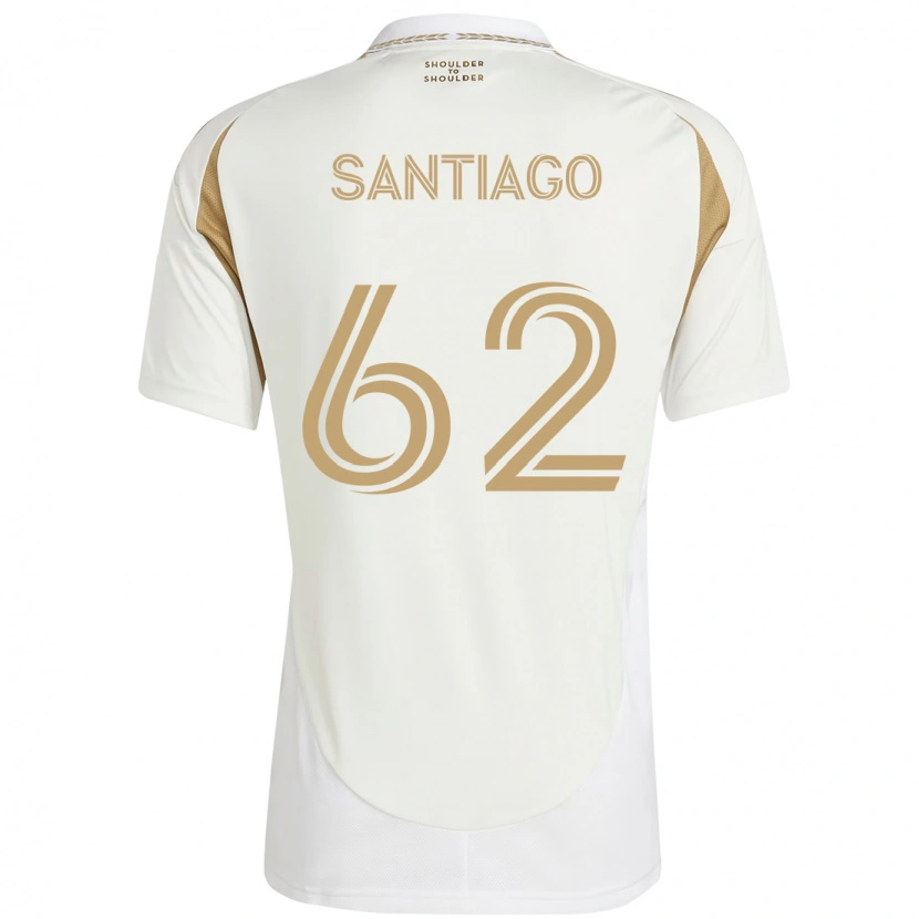 Danxen Mulher Camisola Joshua Santiago #62 Branco Castanho Alternativa 2025/26 Camisa