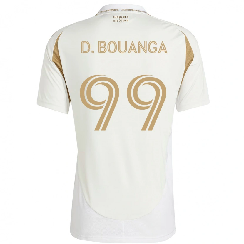 Danxen Mulher Camisola Denis Bouanga #99 Branco Castanho Alternativa 2025/26 Camisa
