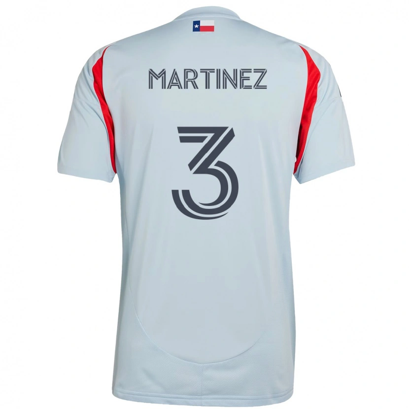 Danxen Mulher Camisola José Antonio Martínez #3 Azul Claro Vermelho Alternativa 2025/26 Camisa