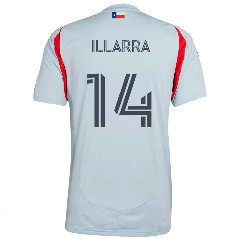 Danxen Mulher Camisola Asier Illarramendi #14 Azul Claro Vermelho Alternativa 2025/26 Camisa