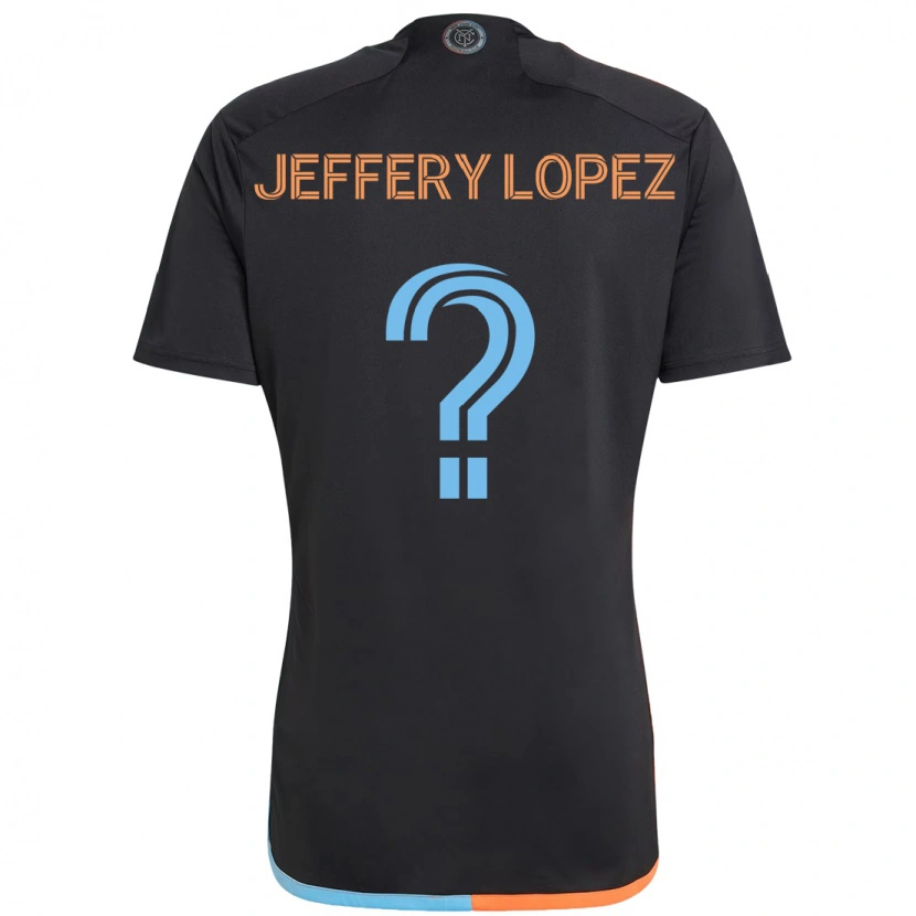 Danxen Mulher Camisola Jeffery López #0 Preto Azul Laranja Alternativa 2025/26 Camisa