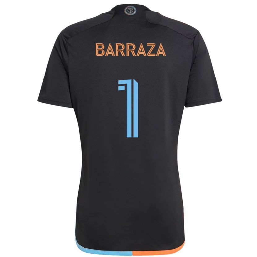 Danxen Mulher Camisola Luis Barraza #1 Preto Azul Laranja Alternativa 2025/26 Camisa