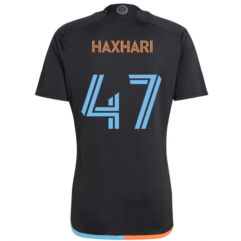 Danxen Mulher Camisola Klevis Haxhari #47 Preto Azul Laranja Alternativa 2025/26 Camisa