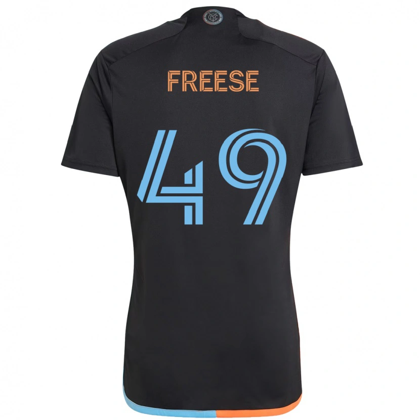 Danxen Mulher Camisola Matt Freese #49 Preto Azul Laranja Alternativa 2025/26 Camisa