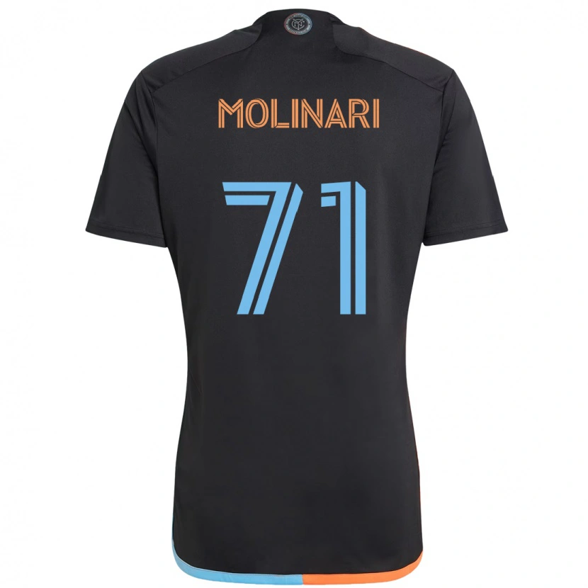 Danxen Mulher Camisola Peter Molinari #71 Preto Azul Laranja Alternativa 2025/26 Camisa