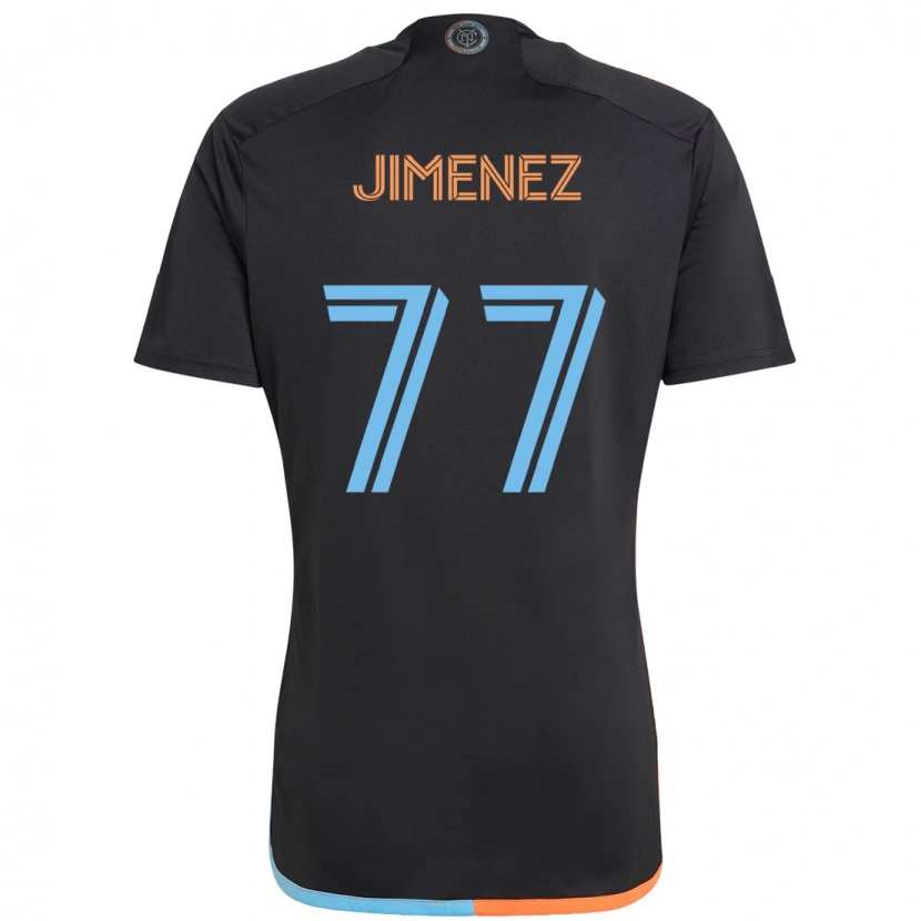 Danxen Mulher Camisola Jonathan Jiménez #77 Preto Azul Laranja Alternativa 2025/26 Camisa