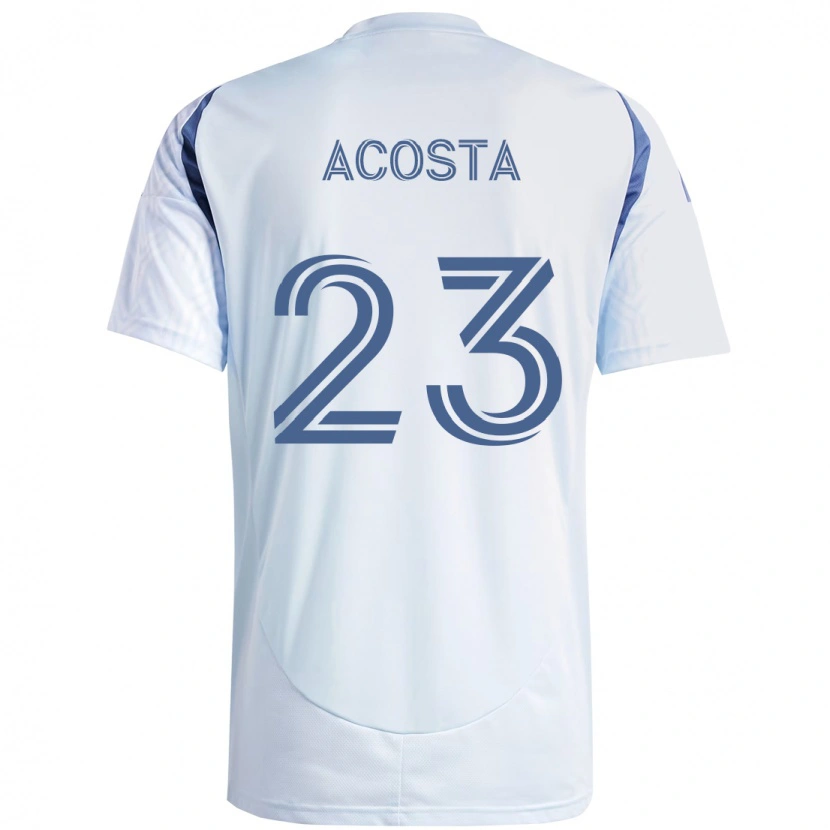 Danxen Mulher Camisola Kellyn Acosta #23 Azul Celeste Claro Azul Alternativa 2025/26 Camisa