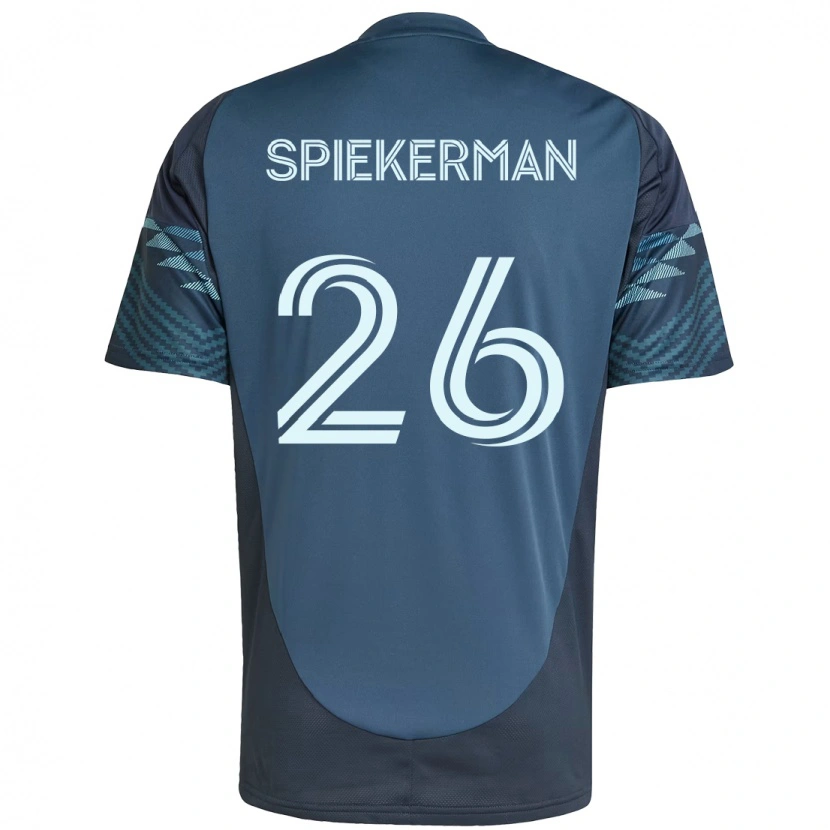 Danxen Mulher Camisola Stephanie Spiekerman #26 Azul Claro Alternativa 2025/26 Camisa