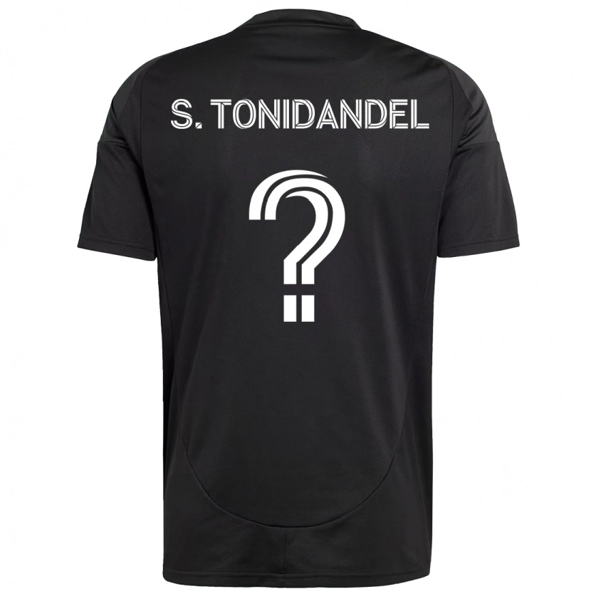Danxen Mulher Camisola Simon Tonidandel #0 Preto Branco Alternativa 2025/26 Camisa