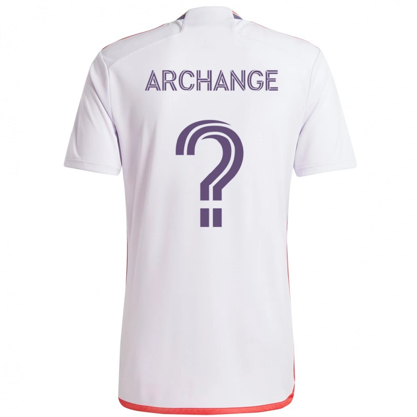 Danxen Mulher Camisola Clovis Archange #0 Branco Roxo Alternativa 2025/26 Camisa