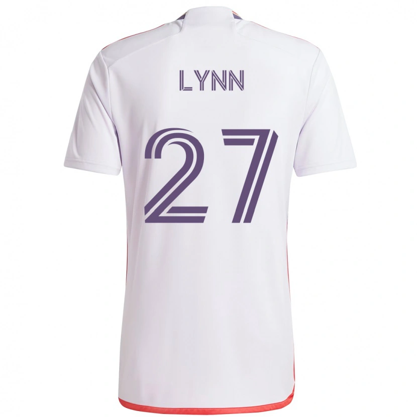 Danxen Mulher Camisola Jack Lynn #27 Branco Roxo Alternativa 2025/26 Camisa