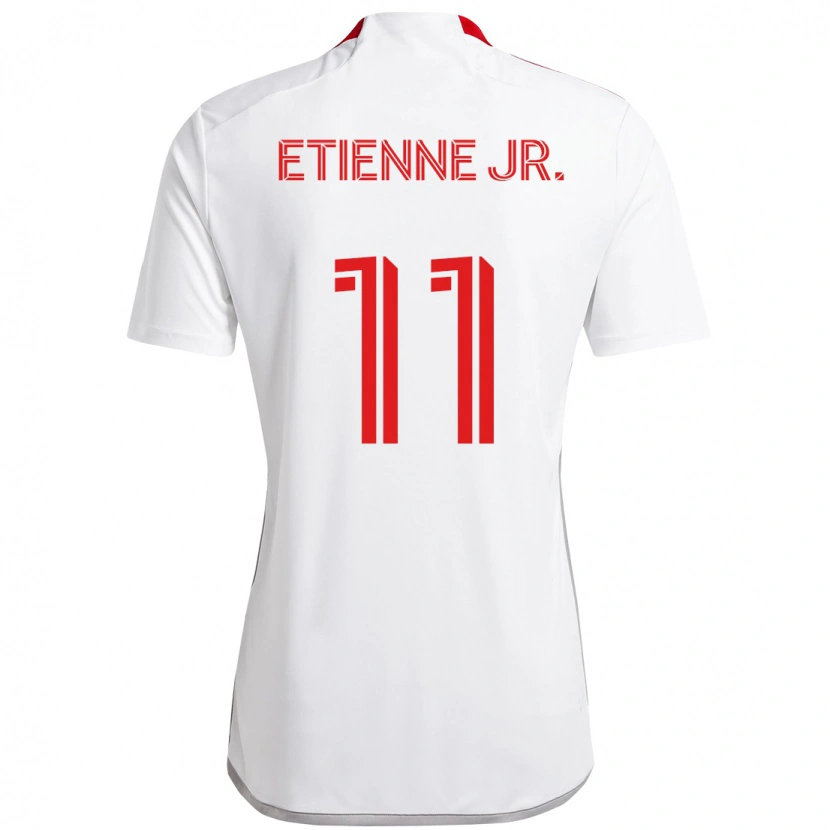 Danxen Mulher Camisola Derrick Etienne Jr. #11 Branco Vermelho Alternativa 2025/26 Camisa