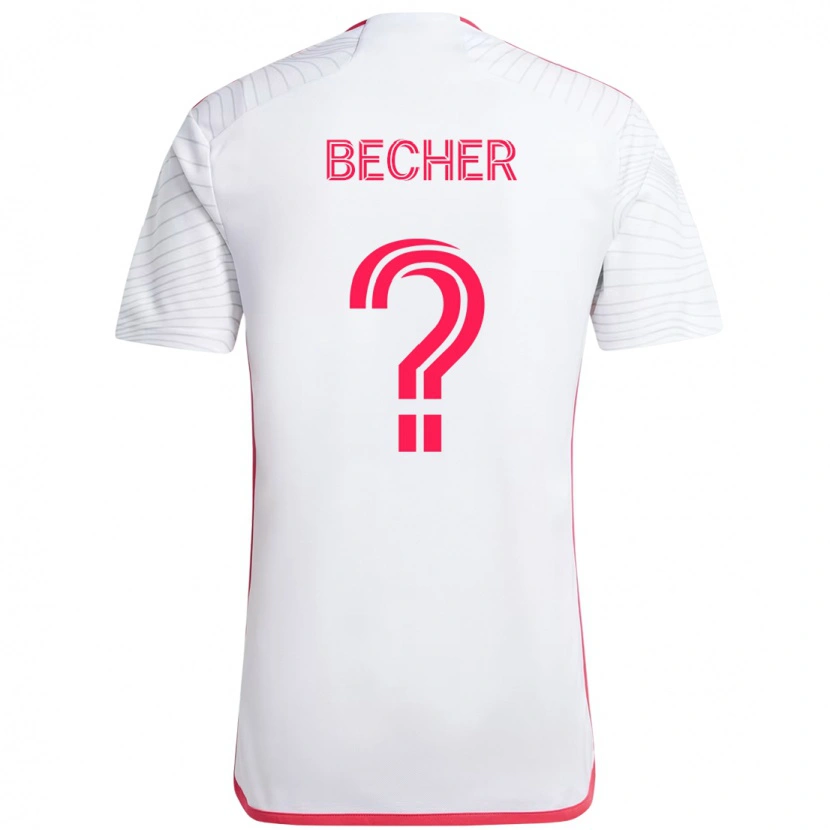 Danxen Mulher Camisola Ryan Becher #0 Branco Magenta Alternativa 2025/26 Camisa