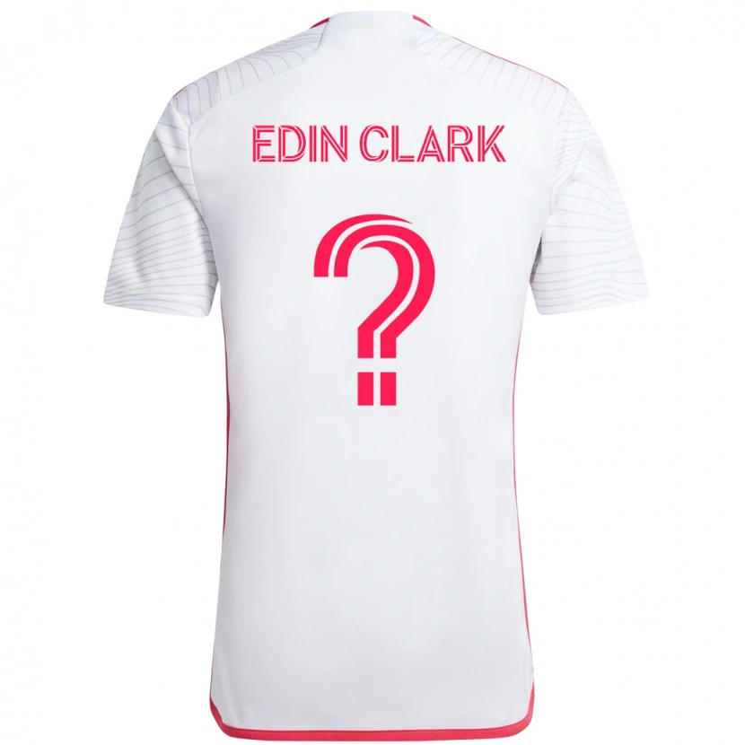 Danxen Mulher Camisola Edin Clark #0 Branco Magenta Alternativa 2025/26 Camisa