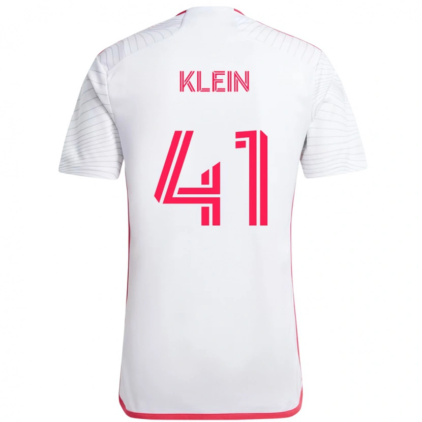 Danxen Mulher Camisola Johnny Klein #41 Branco Magenta Alternativa 2025/26 Camisa