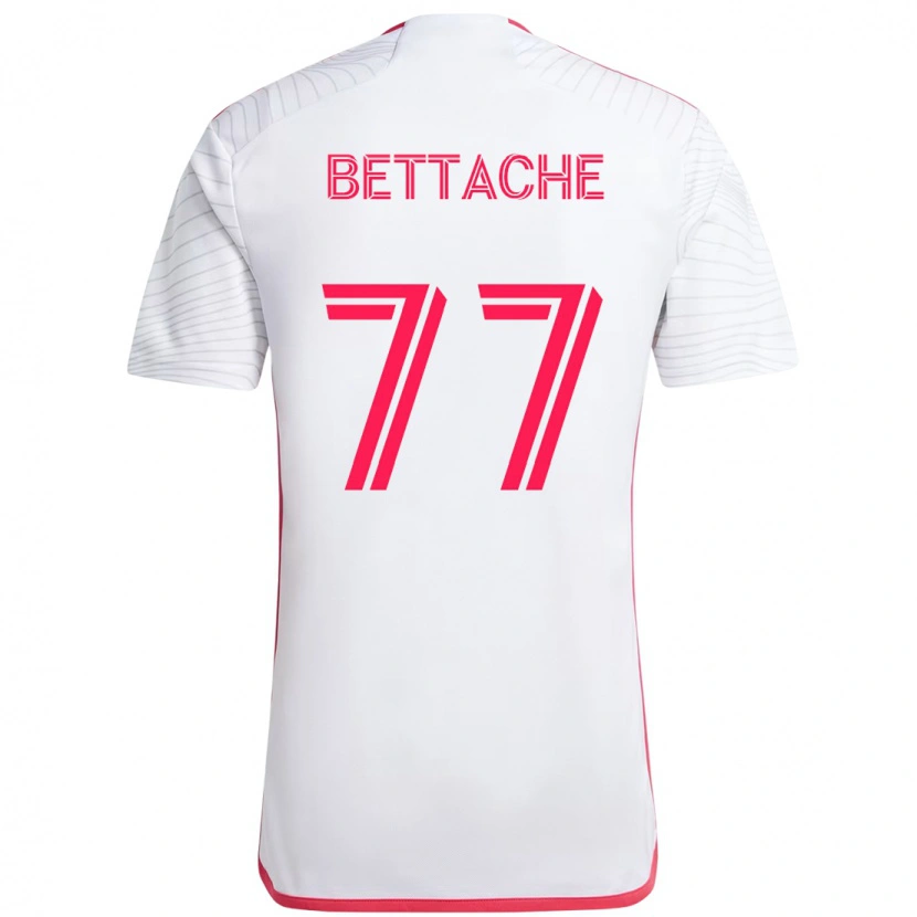 Danxen Mulher Camisola Faysal Bettache #77 Branco Magenta Alternativa 2025/26 Camisa