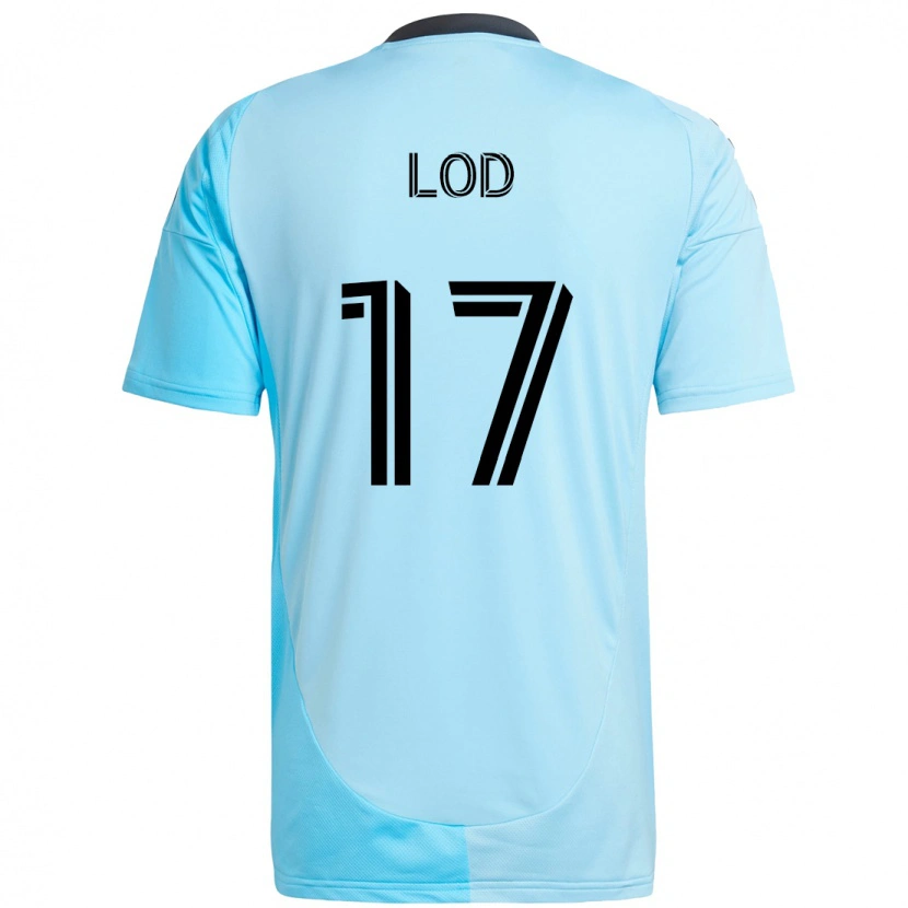 Danxen Mulher Camisola Robin Lod #17 Azul Celeste Alternativa 2025/26 Camisa
