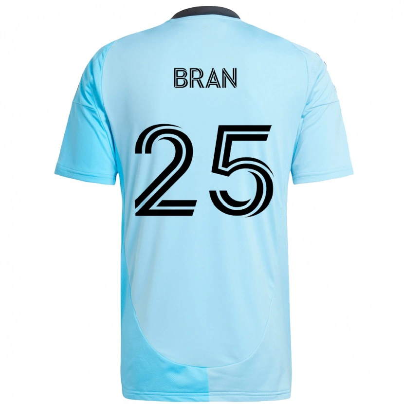 Danxen Mulher Camisola Alejandro Bran #25 Azul Celeste Alternativa 2025/26 Camisa