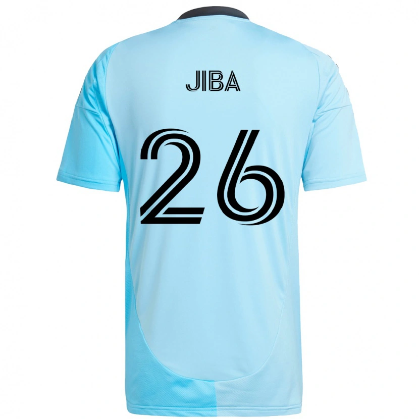 Danxen Mulher Camisola Ryen Jiba #26 Azul Celeste Alternativa 2025/26 Camisa