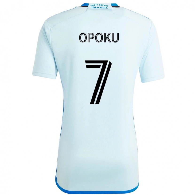 Danxen Mulher Camisola Kwadwo Opoku #7 Azul Celeste Azul Escuro Alternativa 2025/26 Camisa