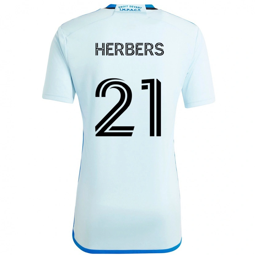 Danxen Mulher Camisola Fabian Herbers #21 Azul Celeste Azul Escuro Alternativa 2025/26 Camisa