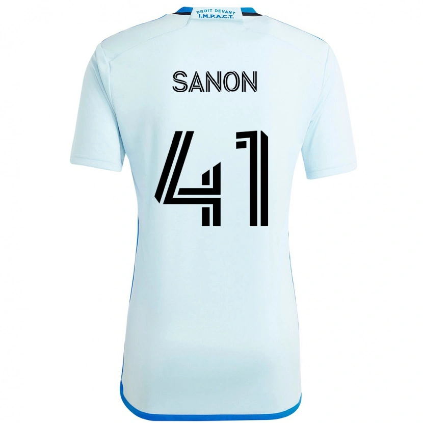 Danxen Mulher Camisola Jérémy Sanon #41 Azul Celeste Azul Escuro Alternativa 2025/26 Camisa