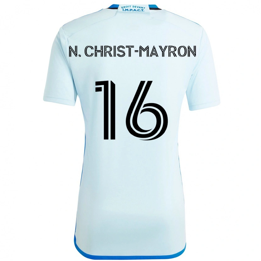 Danxen Mulher Camisola Brou Aya N'ta Christ-Mayron #16 Azul Celeste Azul Escuro Alternativa 2025/26 Camisa