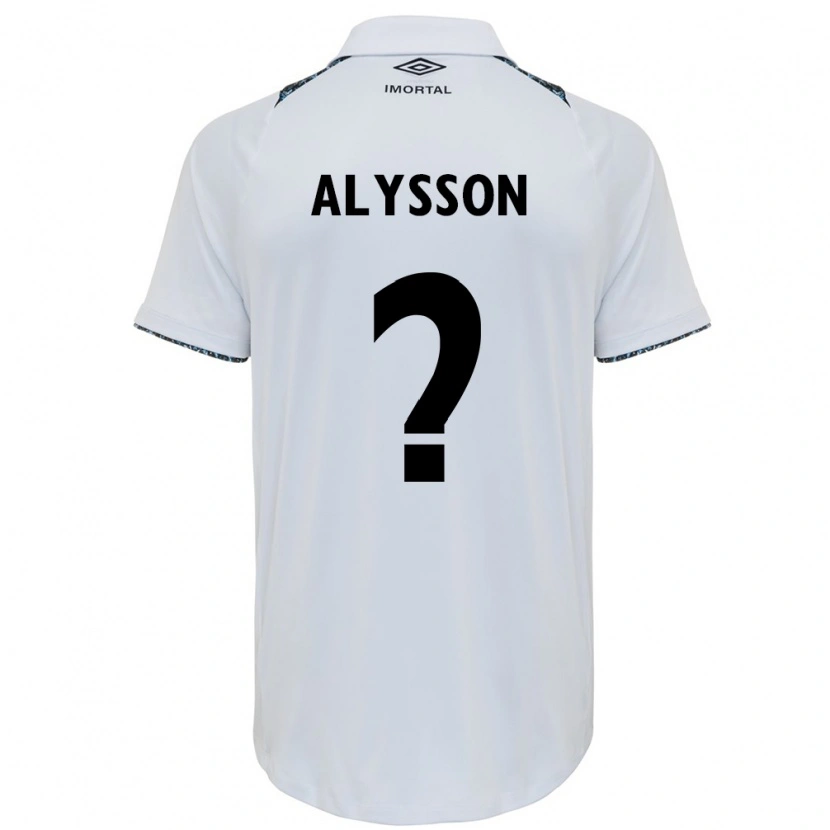 Danxen Mulher Camisola Alysson #0 Branco Azul Alternativa 2025/26 Camisa