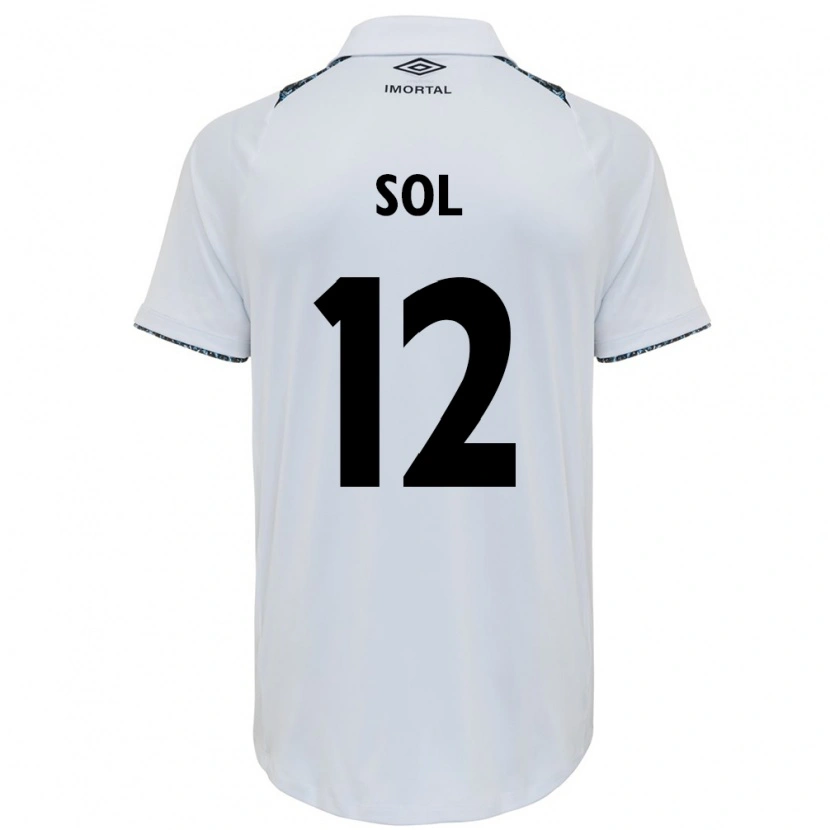 Danxen Mulher Camisola Sol #12 Branco Azul Alternativa 2025/26 Camisa