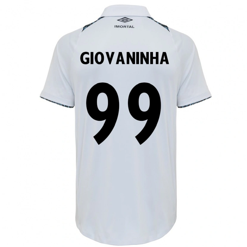 Danxen Mulher Camisola Giovaninha #99 Branco Azul Alternativa 2025/26 Camisa