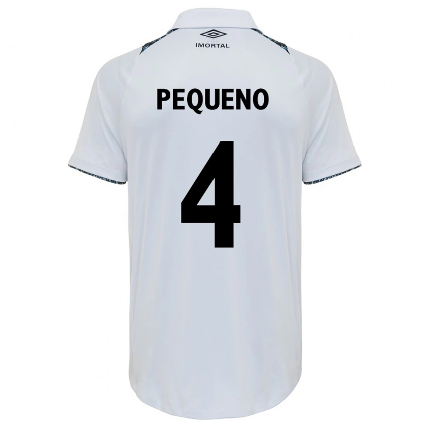 Danxen Mulher Camisola Paula Renata Marques Pequeno #4 Branco Azul Alternativa 2025/26 Camisa