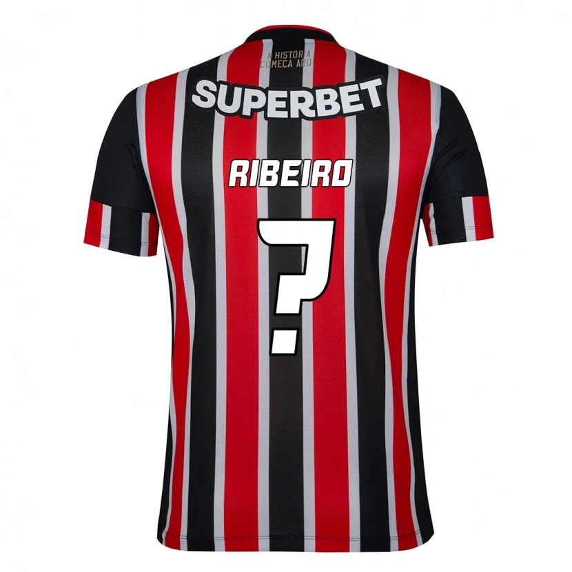 Danxen Mulher Camisola Thiago Ribeiro #0 Preto Vermelho Alternativa 2025/26 Camisa