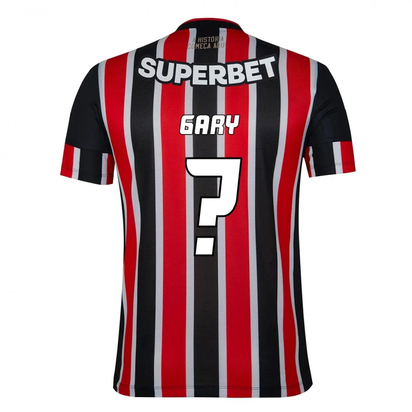 Danxen Mulher Camisola Ganael Gary #0 Preto Vermelho Alternativa 2025/26 Camisa
