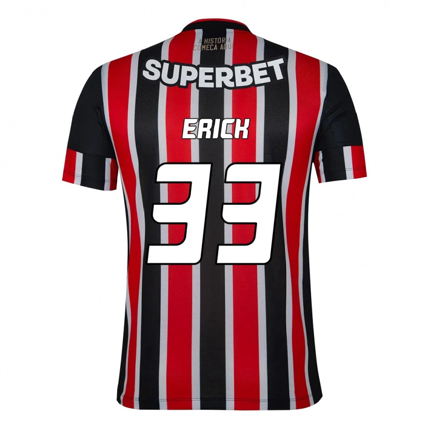 Danxen Mulher Camisola Erick #33 Preto Vermelho Alternativa 2025/26 Camisa