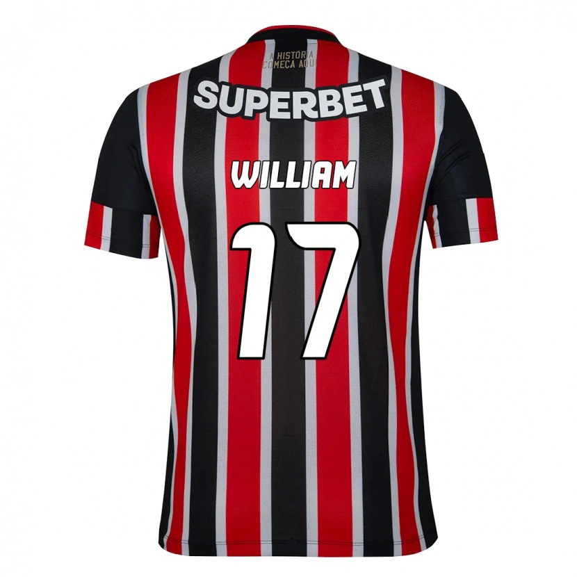 Danxen Mulher Camisola William #17 Preto Vermelho Alternativa 2025/26 Camisa