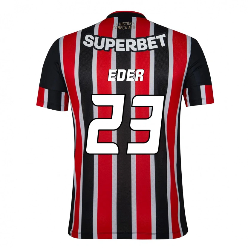 Danxen Mulher Camisola Eder #23 Preto Vermelho Alternativa 2025/26 Camisa