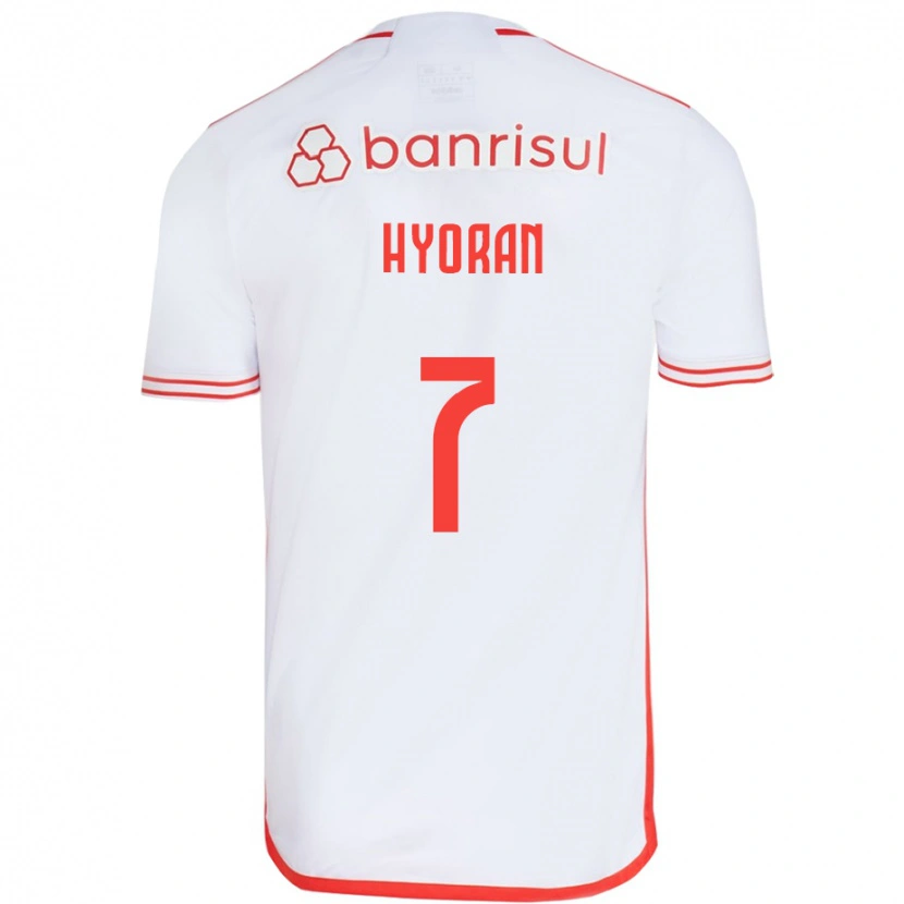 Danxen Mulher Camisola Hyoran #7 Branco Vermelho Alternativa 2025/26 Camisa