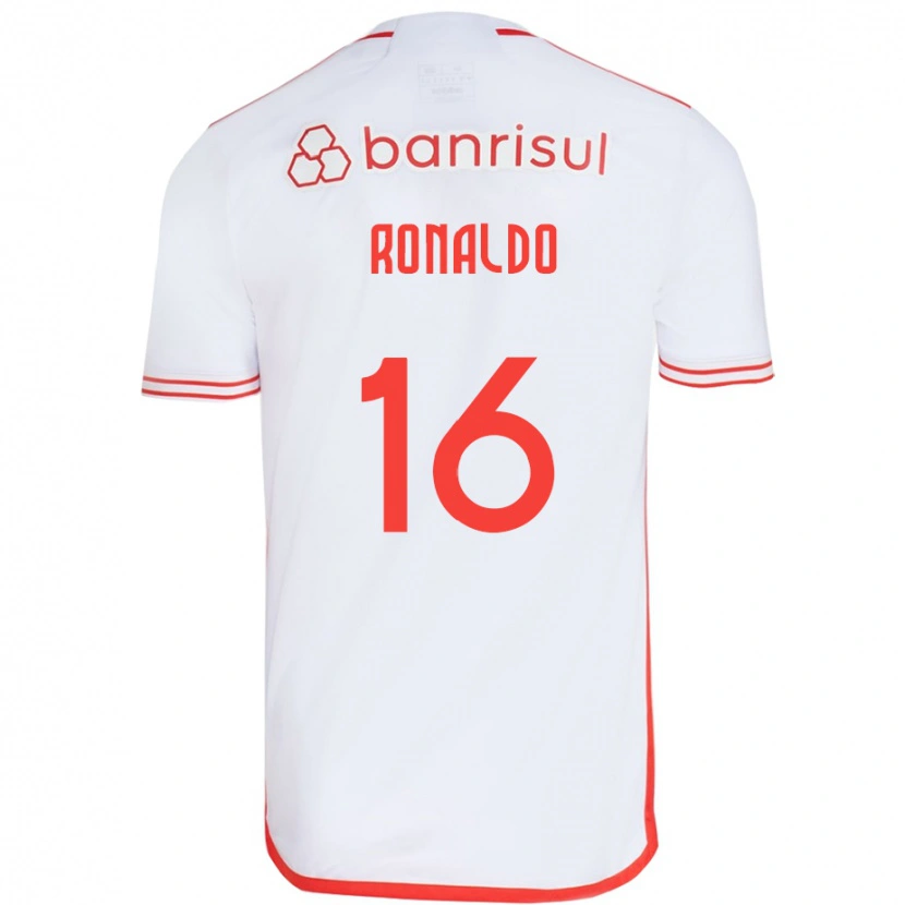Danxen Mulher Camisola Ronaldo #16 Branco Vermelho Alternativa 2025/26 Camisa
