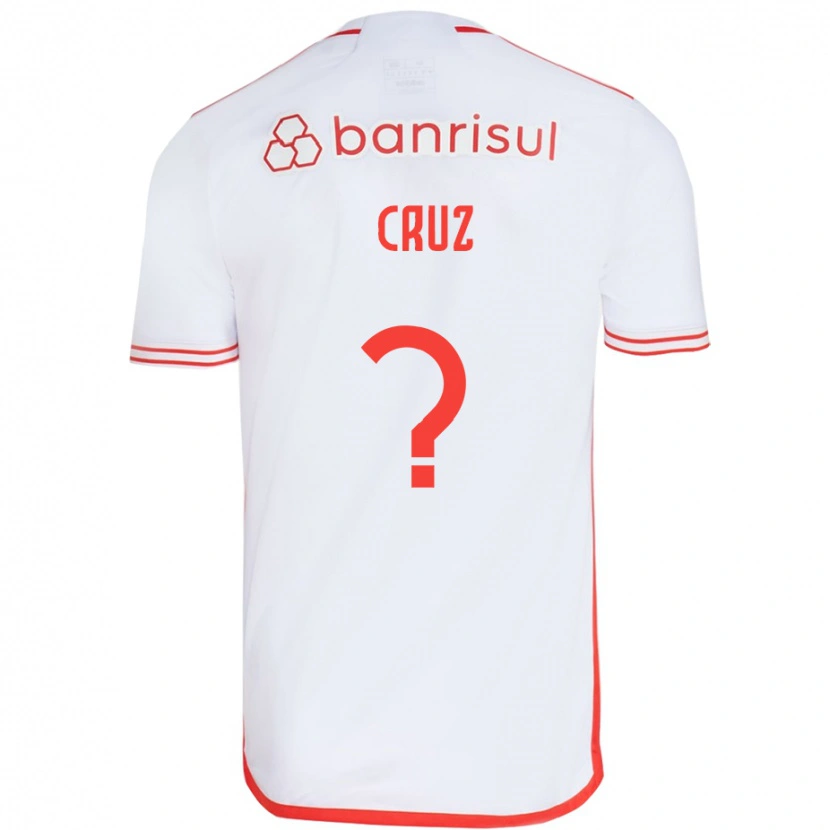 Danxen Mulher Camisola Pedro Cruz #0 Branco Vermelho Alternativa 2025/26 Camisa
